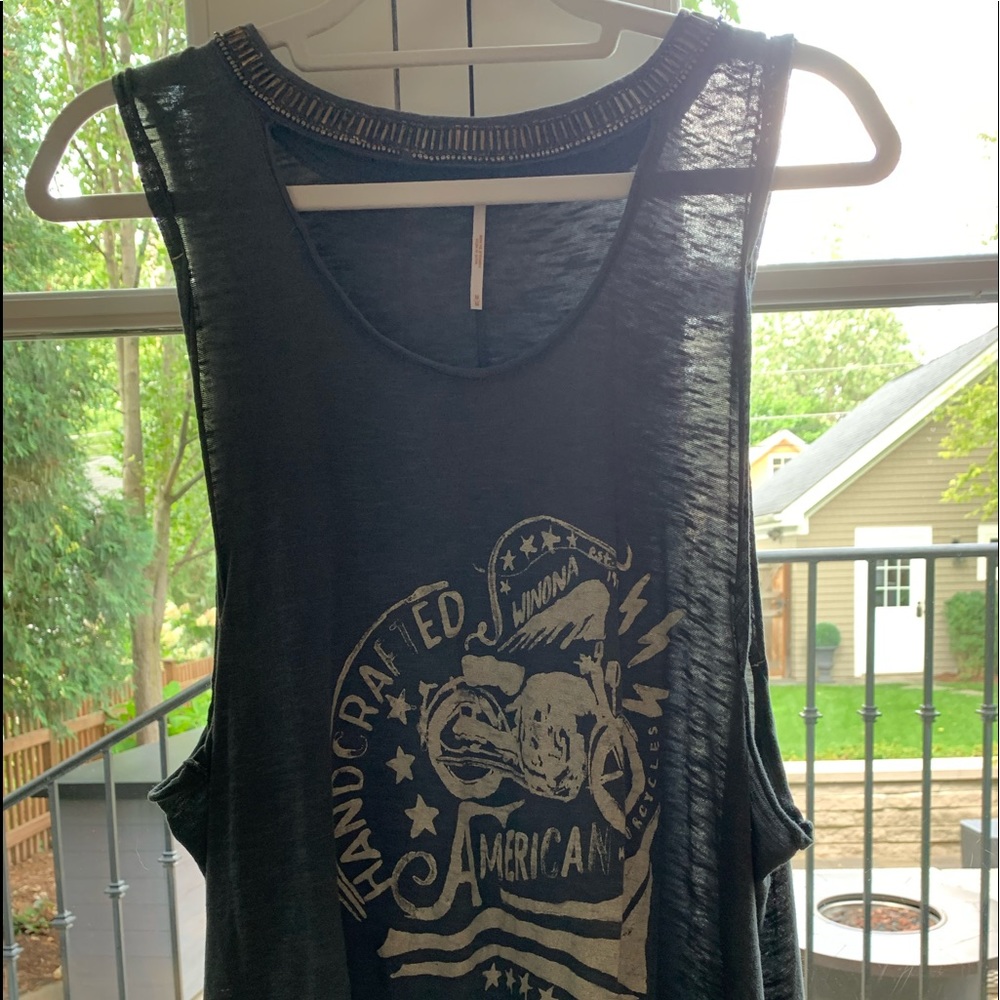 Free People Embellished Rocker Tank - Picture 2 of 4
